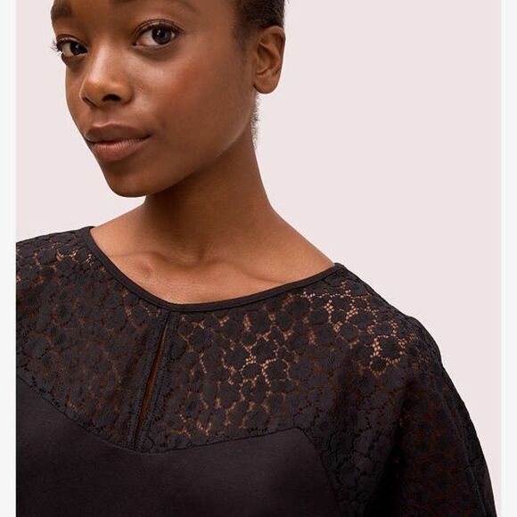 Kate Spade Flora Leopard Lace Ponte Little Black Dress  Office  Size S - Picture 12 of 12